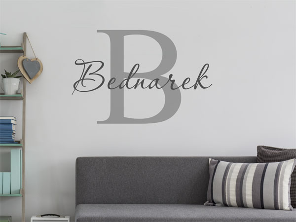 Wandtattoo Bednarek Nachname