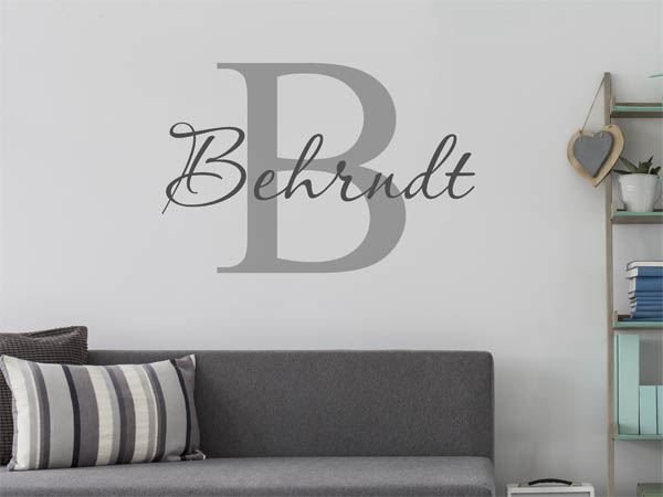 Wandtattoo Behrndt Nachname
