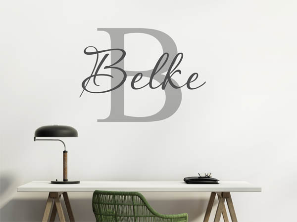 Wandtattoo Belke Nachname