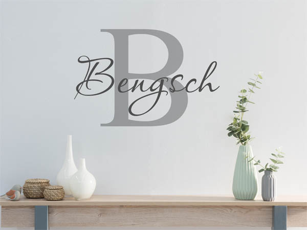 Wandtattoo Bengsch Nachname