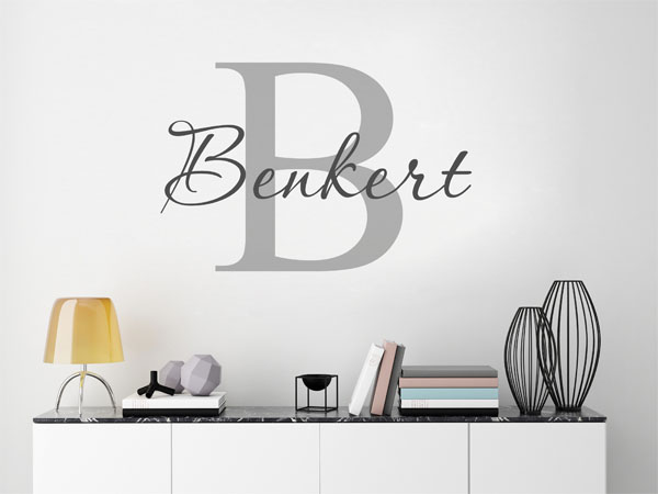 Wandtattoo Benkert Nachname