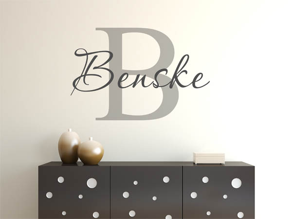 Wandtattoo Benske Nachname