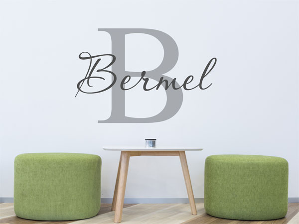 Wandtattoo Bermel Nachname