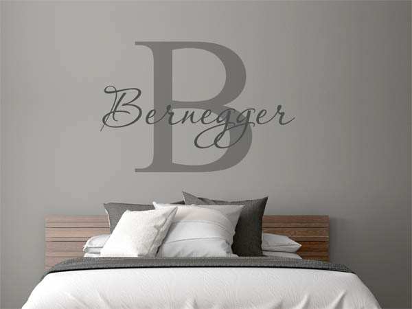 Wandtattoo Bernegger Nachname