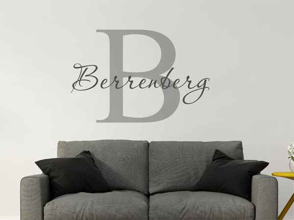 Wandtattoo Berrenberg Nachname