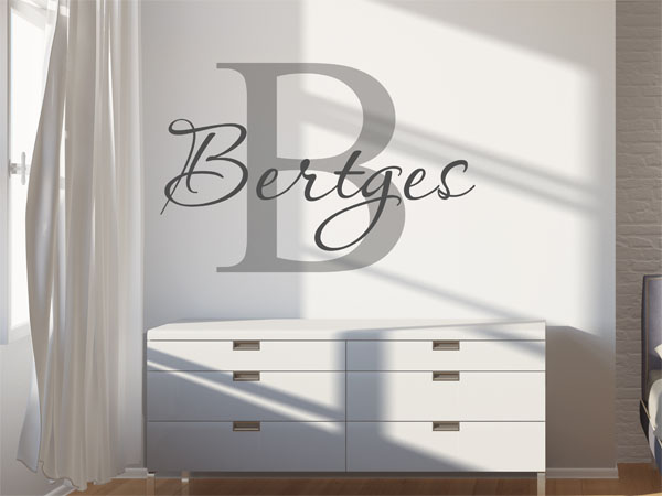Wandtattoo Bertges Nachname