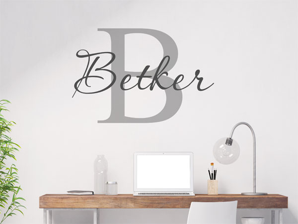 Wandtattoo Betker Nachname