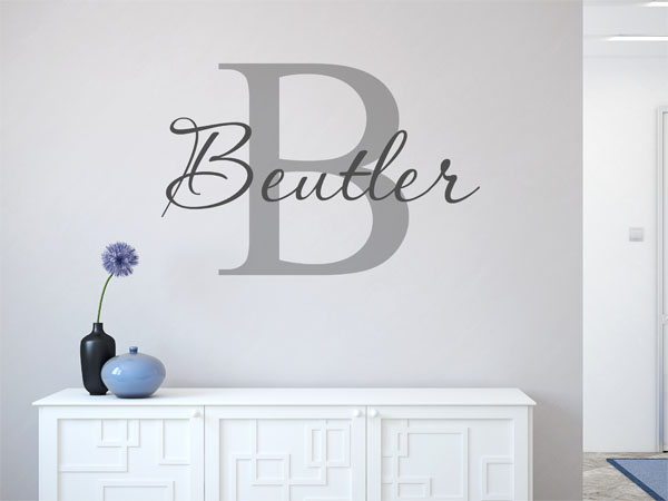 Wandtattoo Beutler Nachname