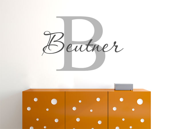 Wandtattoo Beutner Nachname