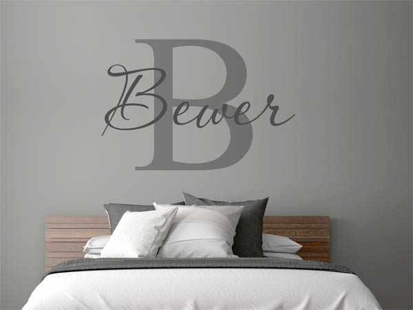 Wandtattoo Bewer Nachname