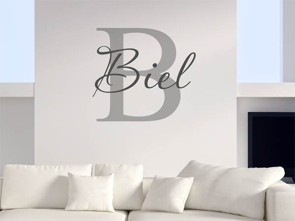 Wandtattoo Biel Nachname