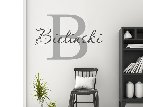 Wandtattoo Bielinski Nachname
