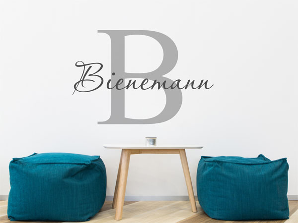 Wandtattoo Bienemann Nachname
