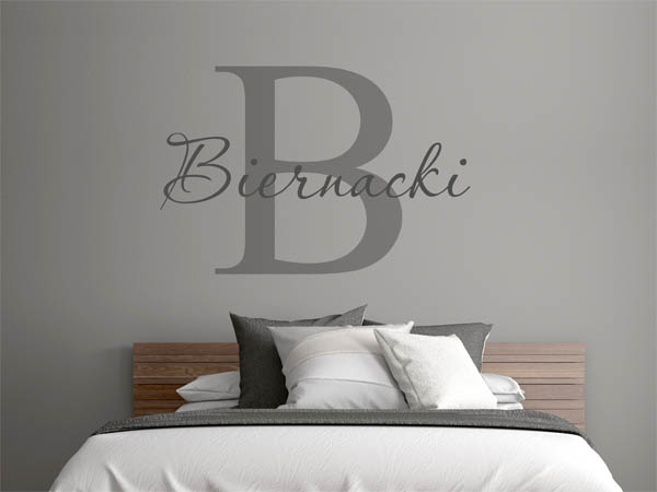 Wandtattoo Biernacki Nachname