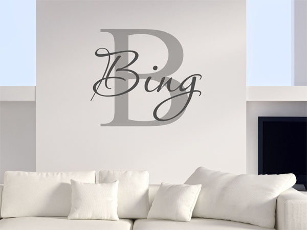 Wandtattoo Bing Nachname