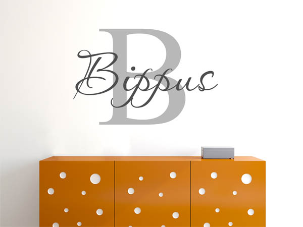 Wandtattoo Bippus Nachname