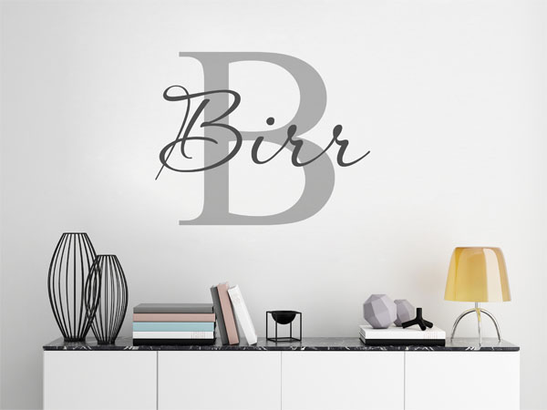 Wandtattoo Birr Nachname