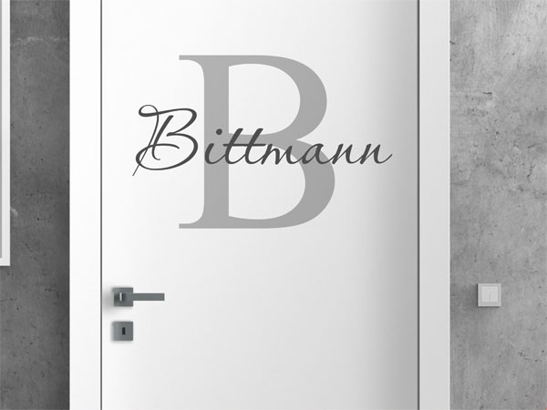 Wandtattoo Bittmann Nachname