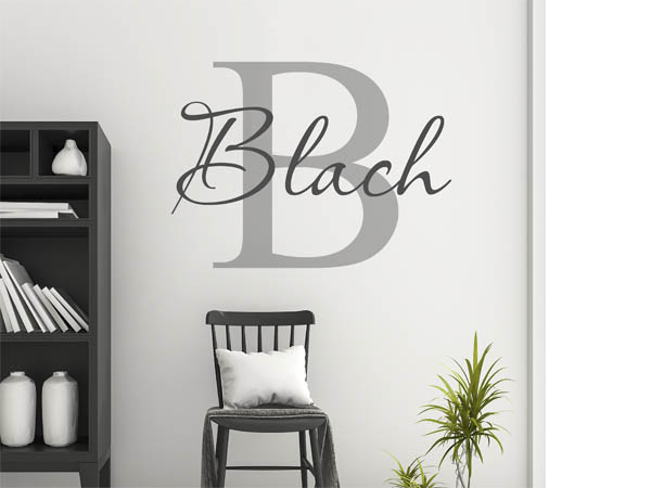Wandtattoo Blach Nachname