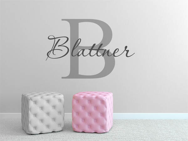 Wandtattoo Blattner Nachname