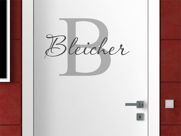 Wandtattoo Bleicher Nachname