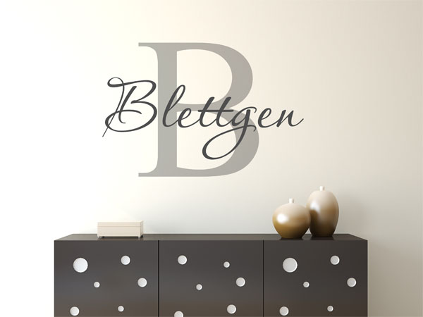 Wandtattoo Blettgen Nachname