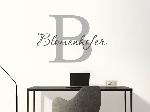 Wandtattoo Blomenhofer Nachname