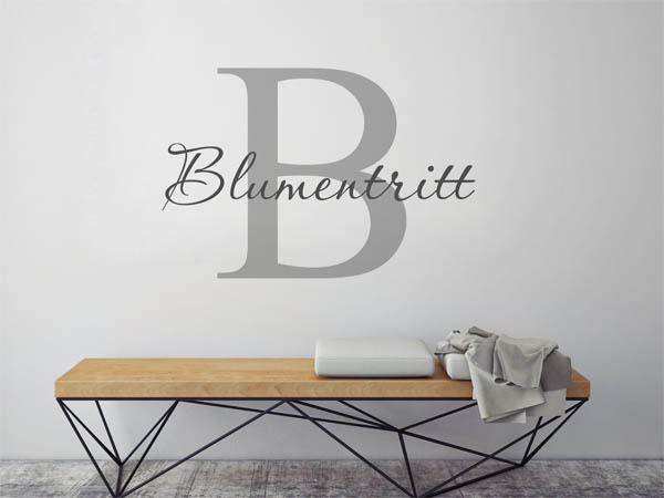 Wandtattoo Blumentritt Nachname