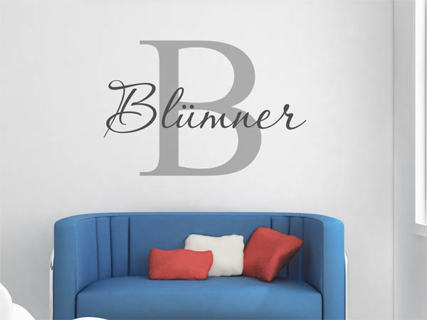 Wandtattoo Blümner Nachname