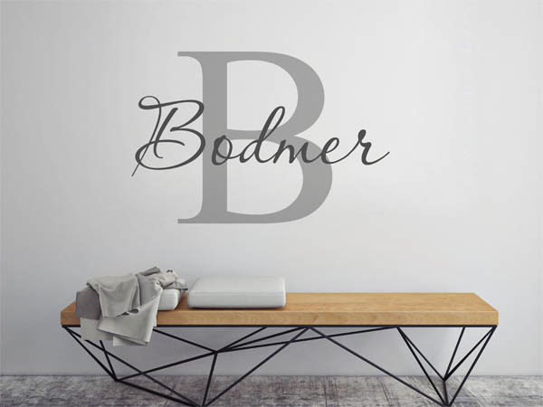Wandtattoo Bodmer Nachname