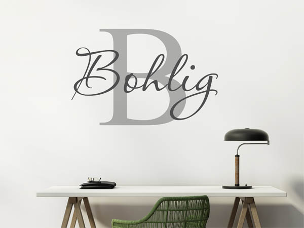 Wandtattoo Bohlig Nachname