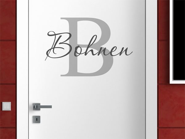 Wandtattoo Bohnen Nachname