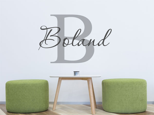 Wandtattoo Boland Nachname