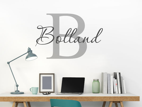 Wandtattoo Bolland Nachname