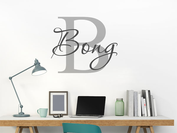Wandtattoo Bong Nachname