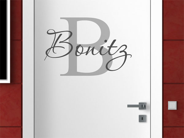 Wandtattoo Bonitz Nachname