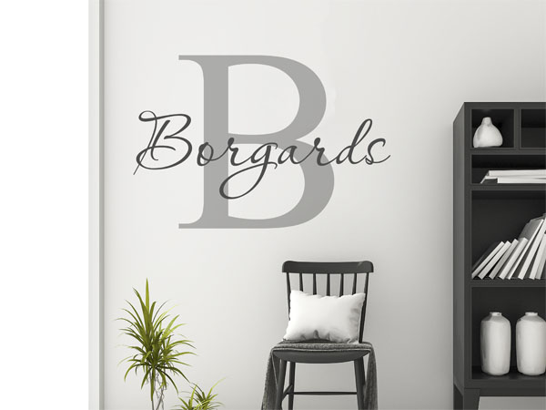 Wandtattoo Borgards Nachname