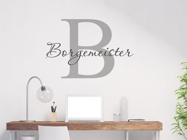 Wandtattoo Borgemeister Nachname