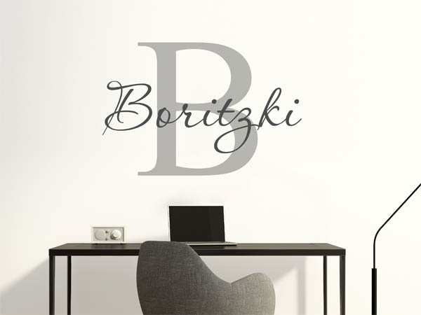 Wandtattoo Boritzki Nachname