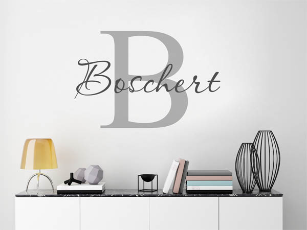 Wandtattoo Boschert Nachname