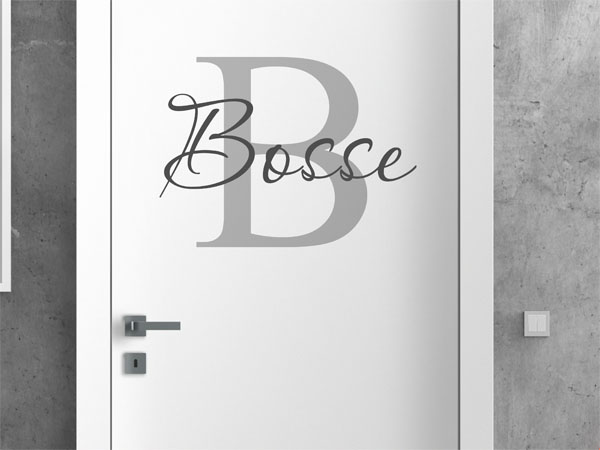 Wandtattoo Bosse Nachname