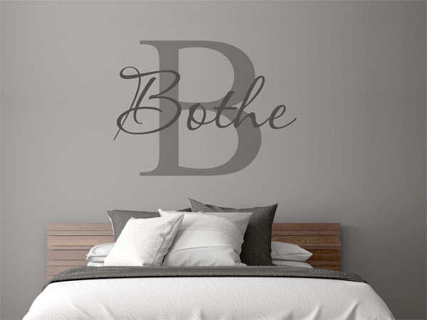 Wandtattoo Bothe Nachname
