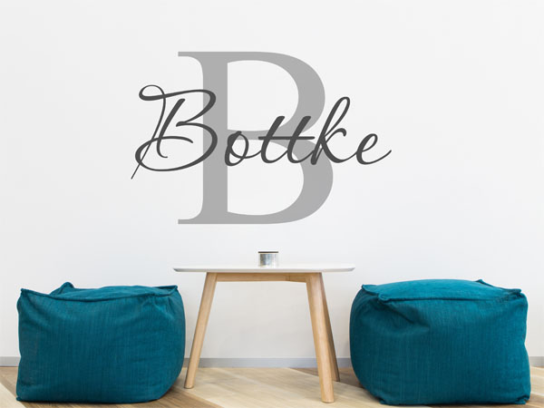 Wandtattoo Bottke Nachname