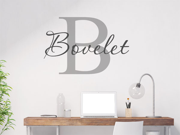 Wandtattoo Bovelet Nachname