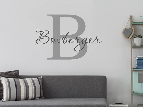 Wandtattoo Boxberger Nachname