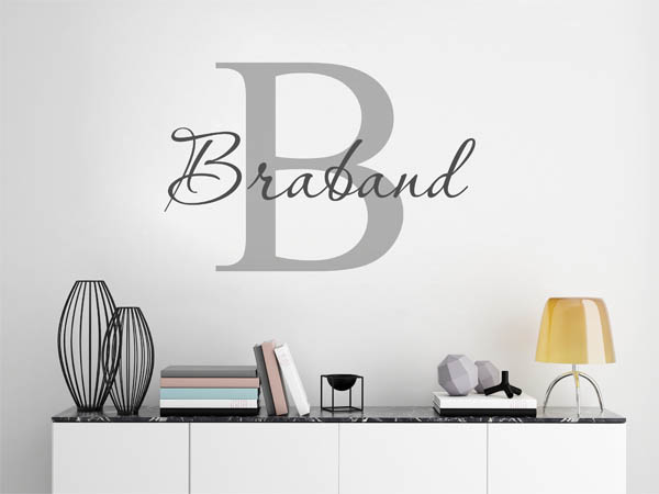 Wandtattoo Braband Nachname