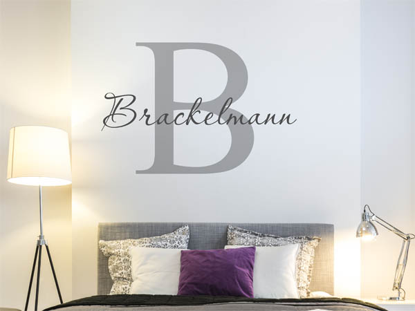 Wandtattoo Brackelmann Nachname