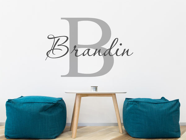 Wandtattoo Brandin Nachname