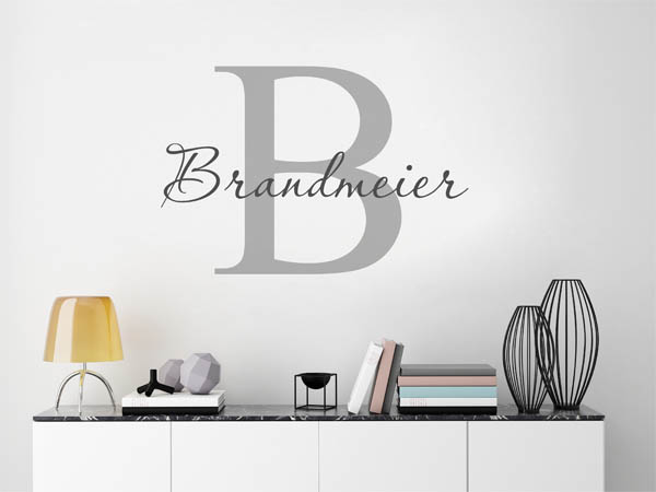 Wandtattoo Brandmeier Nachname