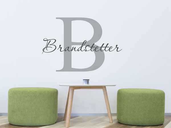 Wandtattoo Brandstetter Nachname
